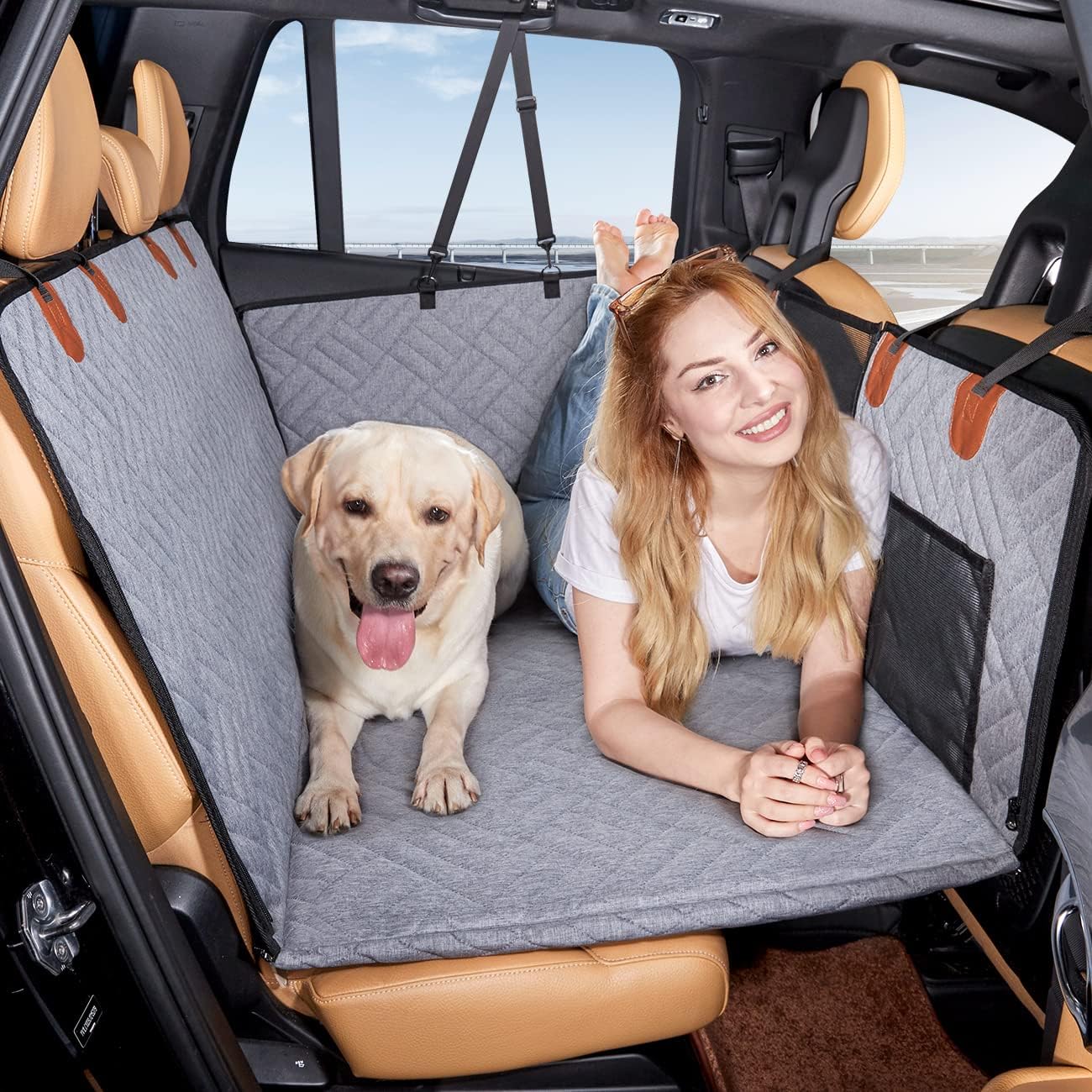 RealmRide™ Hard Bottom Car Seat Cover for Pups