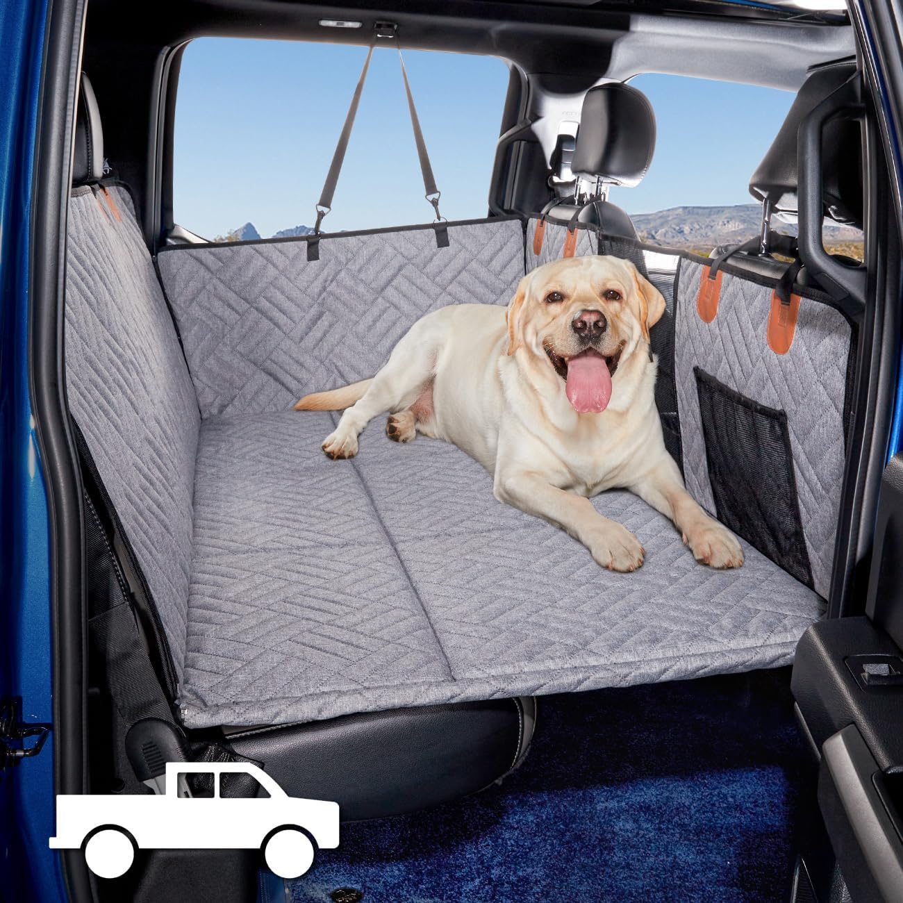 RealmRide™ Hard Bottom Car Seat Cover for Pups