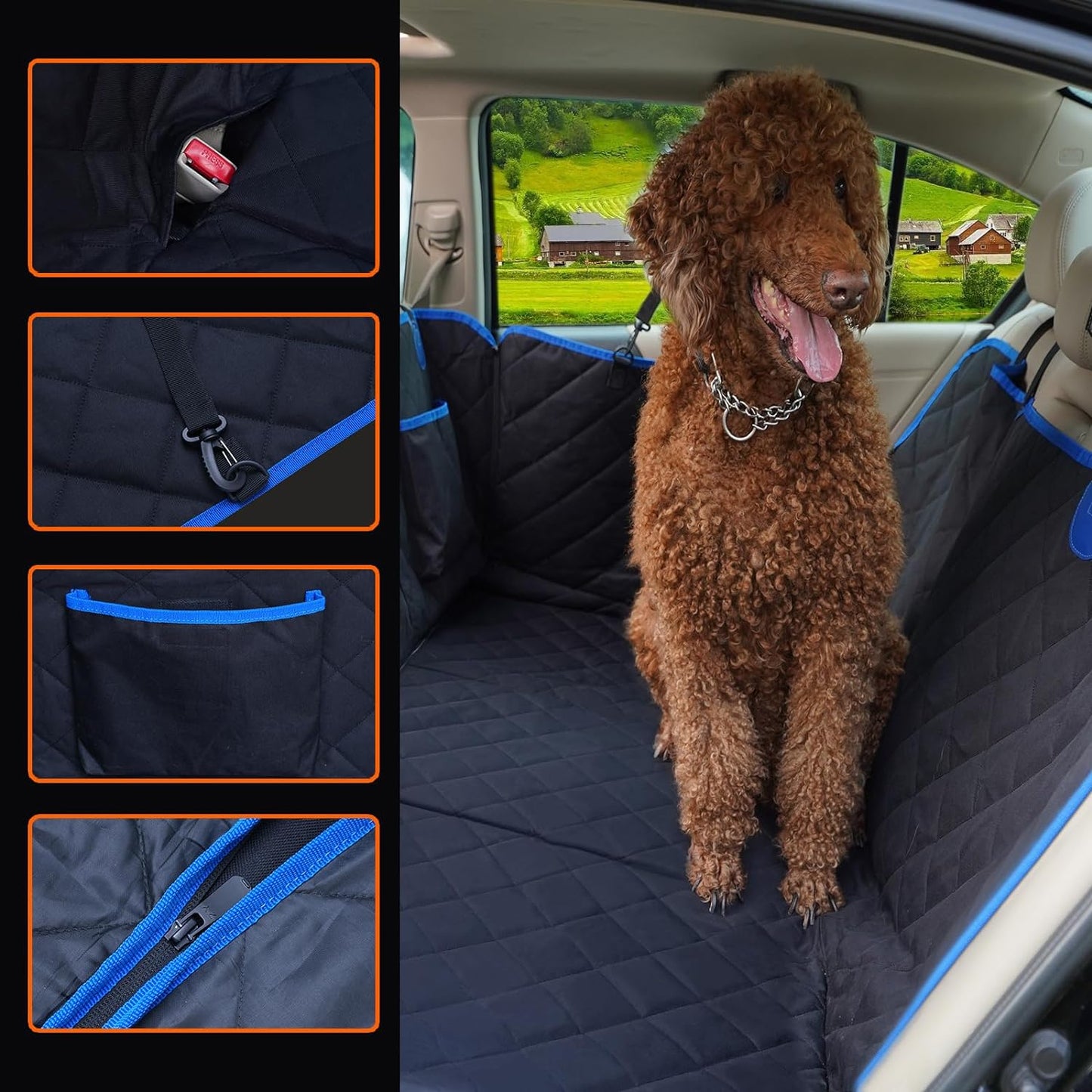 RealmRide™ Hard Bottom Car Seat Cover for Pups